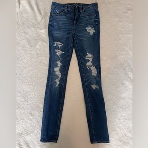 Womens high waisted jegging stretch